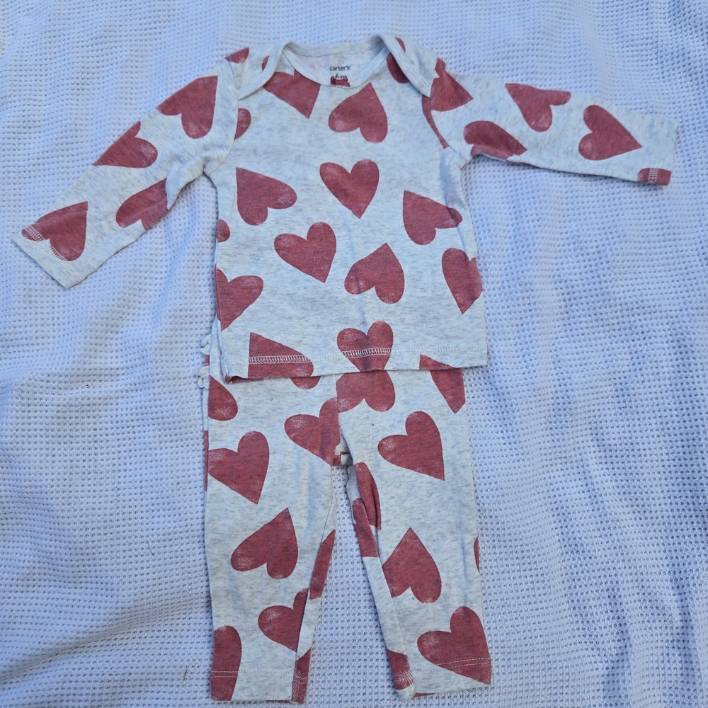 Heart Print Kids Pajamas